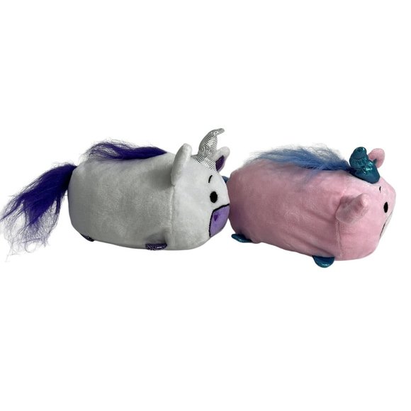 Bun Bun Stacking Plush Unicorn Stuffed Animals Pink Blue White Purple 2017 Lot 2 - Picture 3 of 12